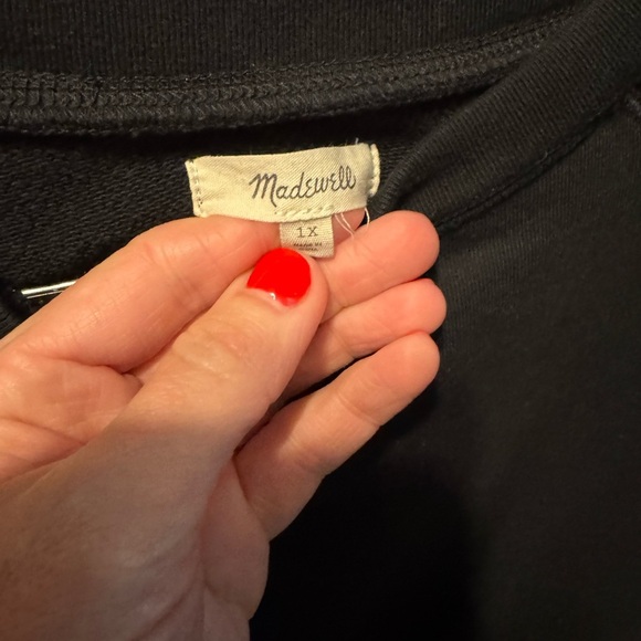 Madewell size xl sweatshirt black - Picture 3 of 4